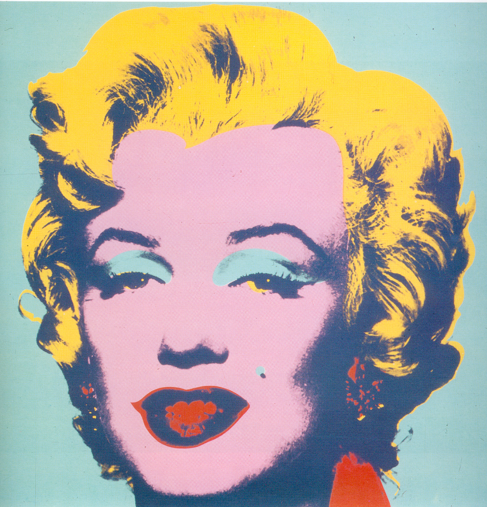 Andy Warhol's famous depiction of Marilyn Monroe. 