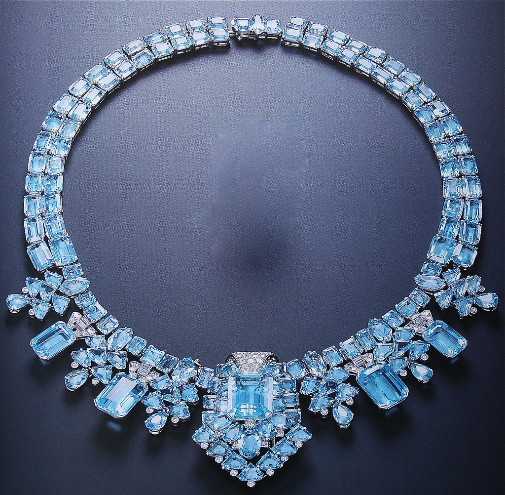 cartier blue diamond necklace